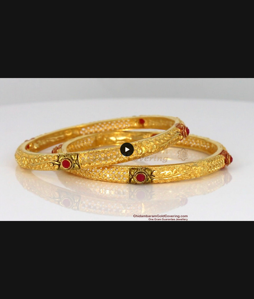 BR1548-2.6 Fast Moving Gold Bangles For Party Wear Forming Collection