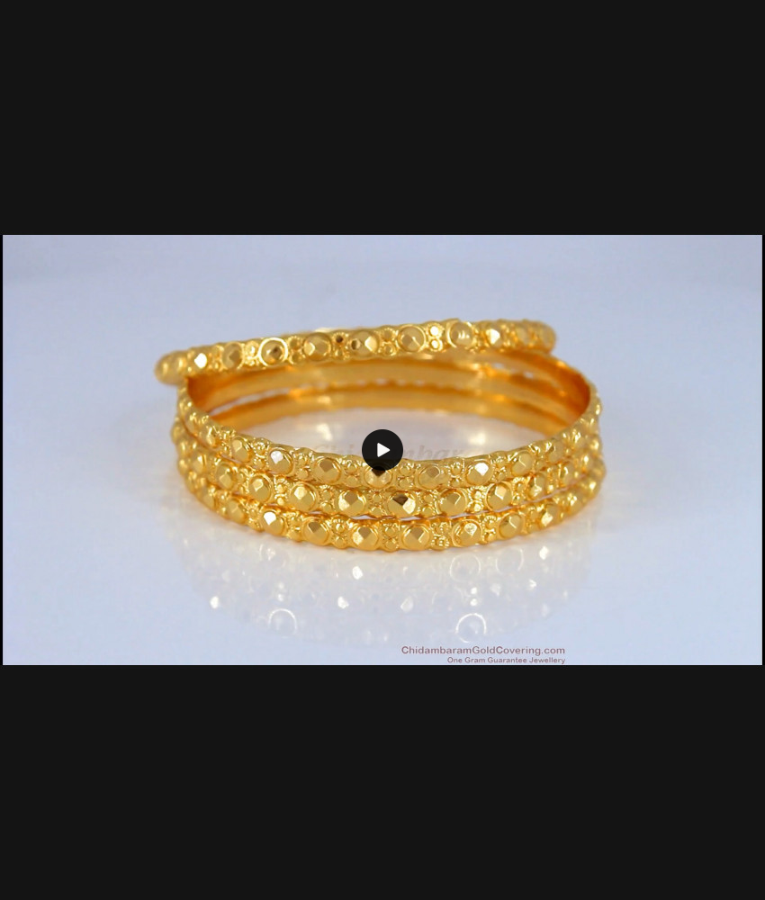 BR1569-2.10 Daily Wear One Gram Gold Bangles For Ladies