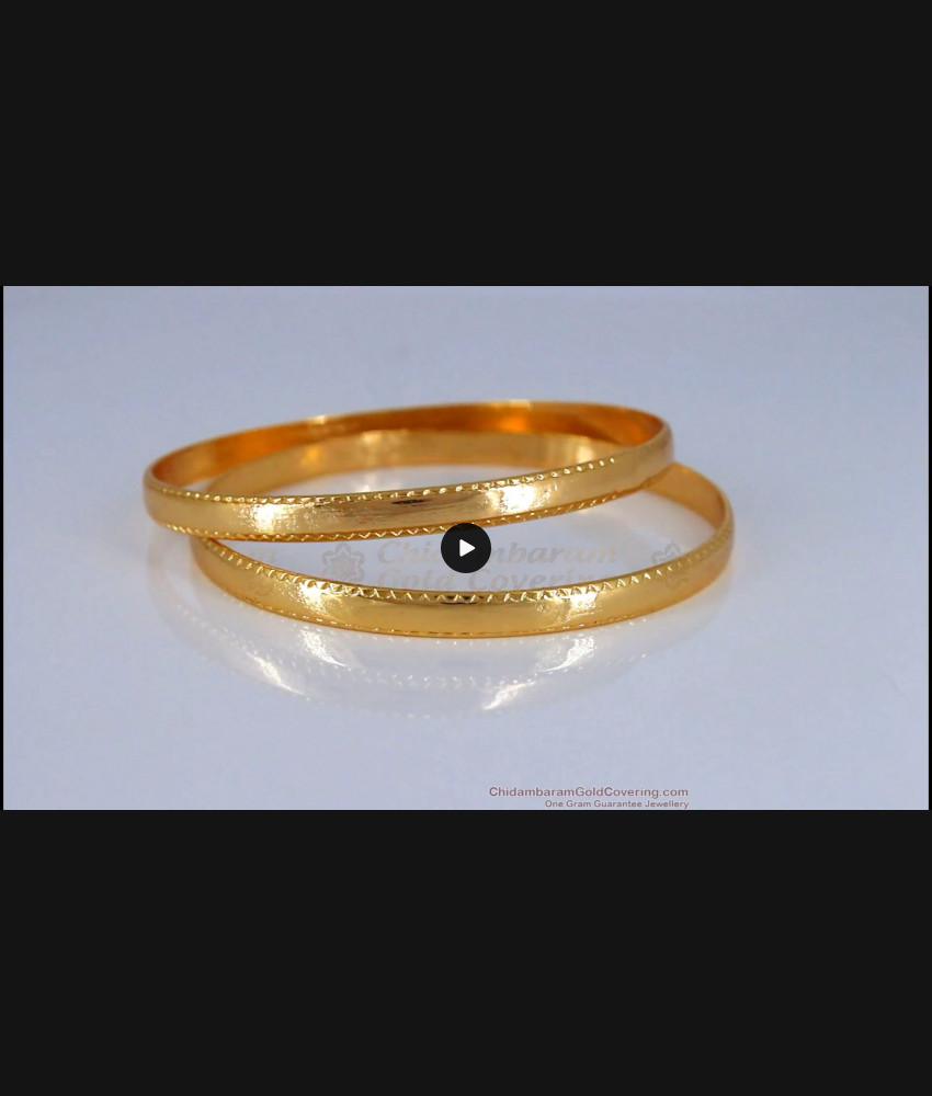 BR1577-2.10 Simple And Stylish Gold Impon Bangles For Daily Wear