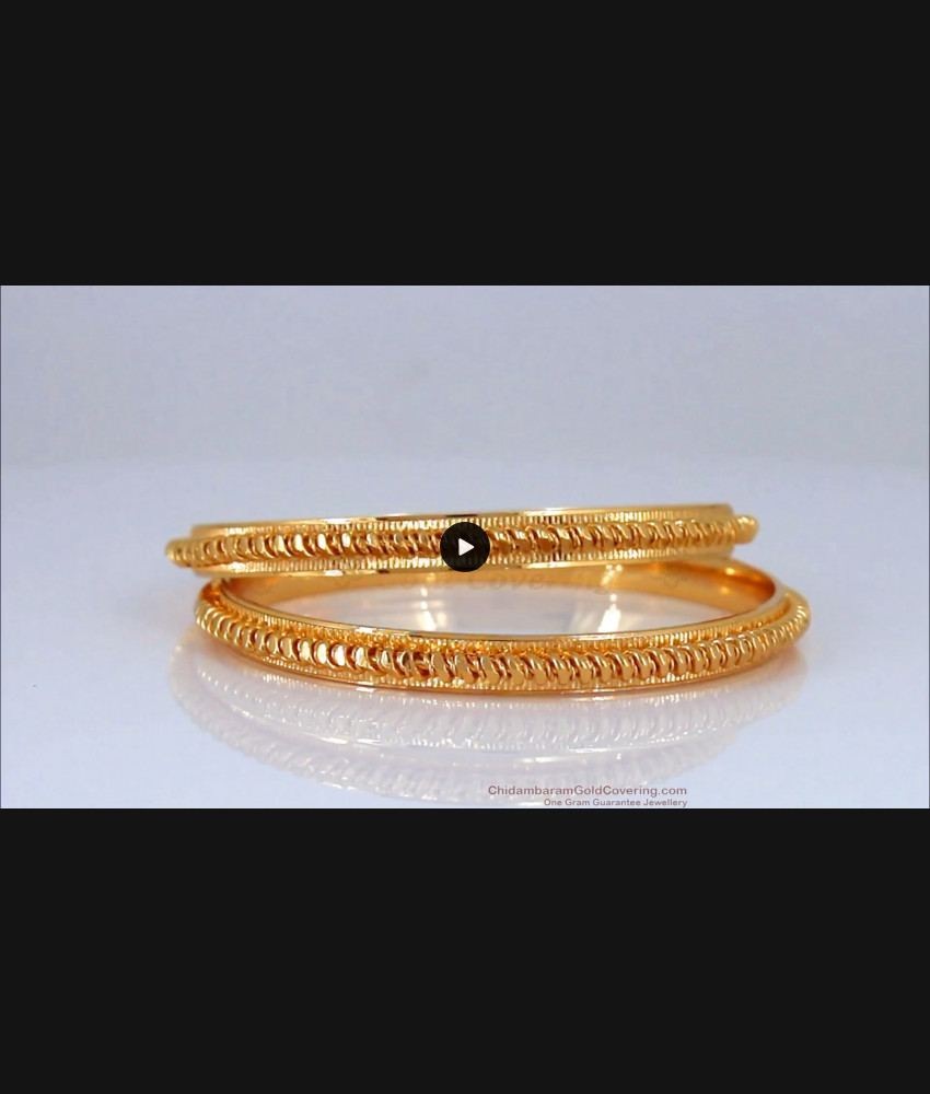 BR1589-2.6 Set of Two One Gram Gold Bangle Collections Shop Online