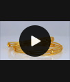 BR1590-2.8 Curvy Party Wear Design Gold Bangles Collection Online