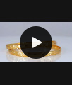 BR1598-2.8 Trendy Impon Design Gold Bangles For Daily Wear