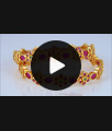 BR1603-2.8 Premium Ruby Emerald Gold Bangles Collections Bridal Jewelry