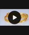 BR1610-2.6 Stunning Design Gold Plated Bangles For Daily Use