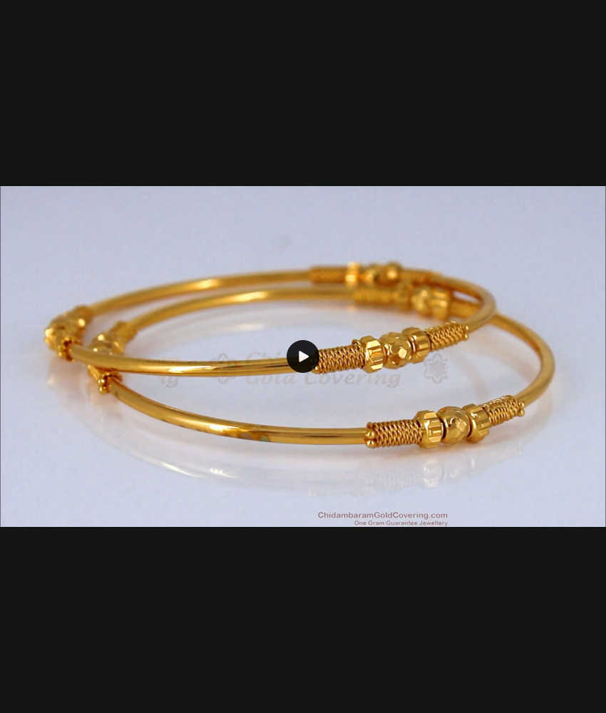 BR1611-2.6 Newly Arrival Design Gold Ball Bangles For Daily Wear