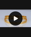 BR1620-2.6 Simple and Plain Gold Bangle Collections For Women Daily Use