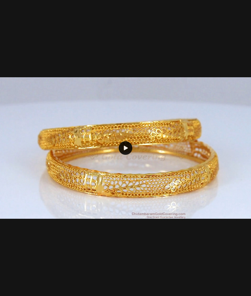 BR1623-2.6 Beautiful Party Wear Gold Bangles For Womens Collections