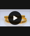 BR1624-2.8 Traditional Karugamani Gold Bangles For womens Daily Wear