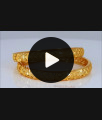 BR1629-2.4 South Indian Unique Gold Bangles Gold Plated Jewelry 