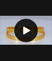 BR1631-2.6 Trendy Gold Bangles One Gram Gold South Indian Jewelry 