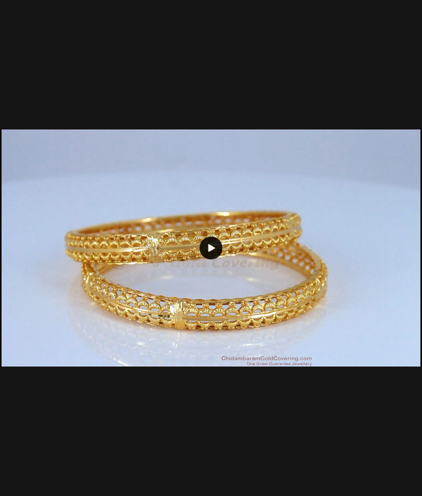 BR1644-2.6 Regular Gold Bangles For Womens Daily Wear Collections