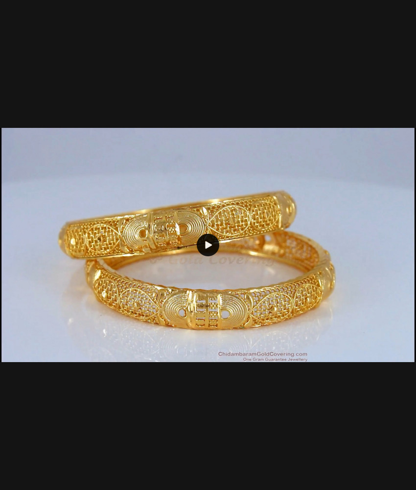 BR1647-2.8 Different Types Gold Bangles Daily Wear Collections For Womens