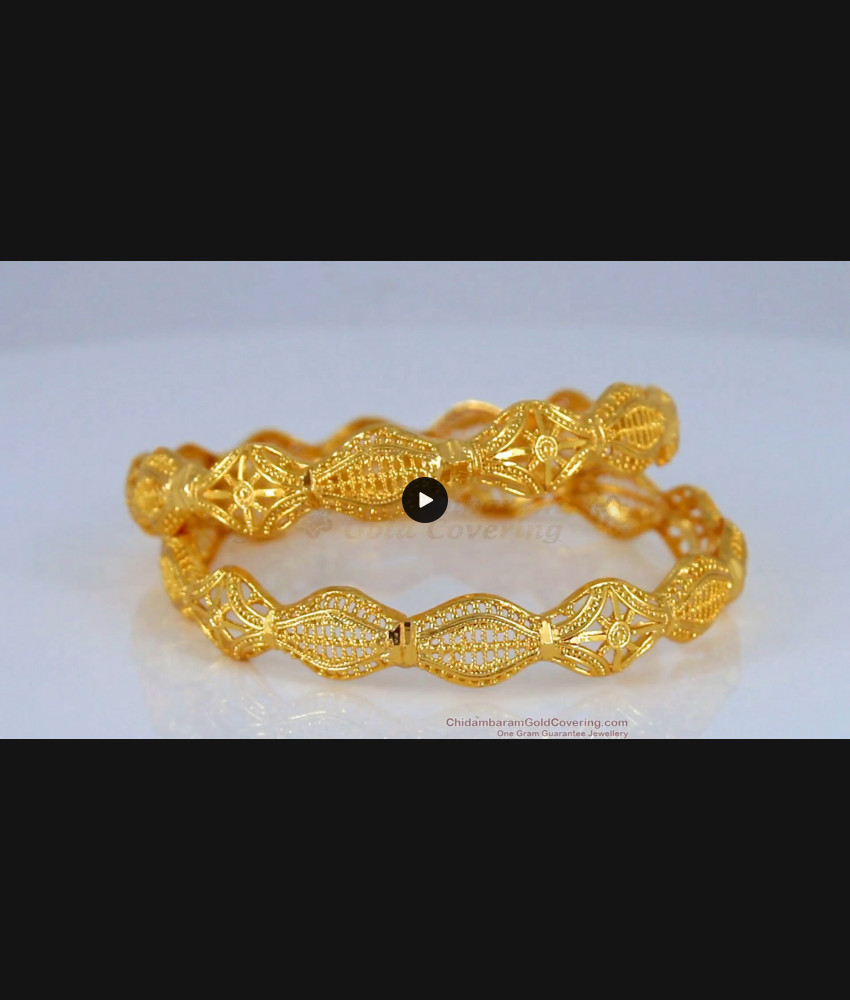 BR1650-2.8 Trendy Gold Bangles Daily Wear Collections 