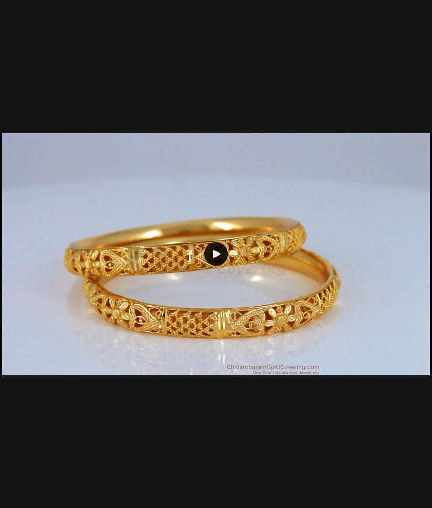 BR1653-2.8 Fast Moving Gold Plated Bangles Daily Wear Collections 