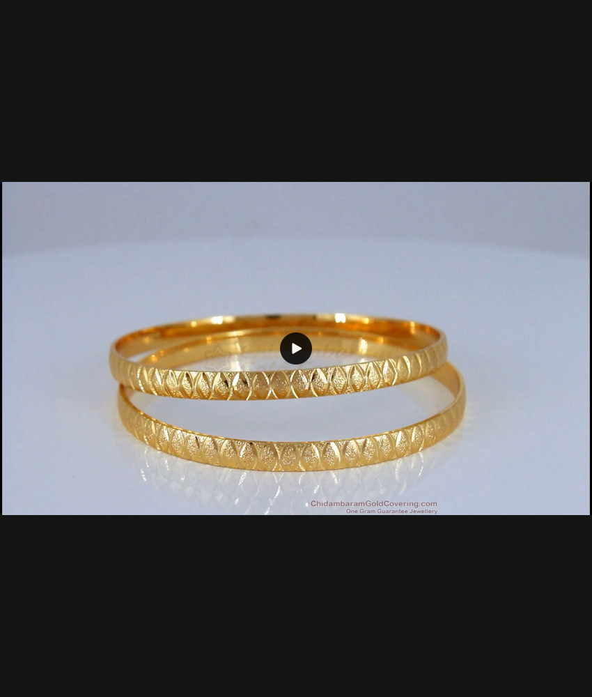 BR1654-2.10 One Gram Gold Bangles South Indian Jewelry Buy Online