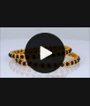 BR1656-2.10 Black Beads Gold Imitation Bangles For Ladies