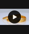 BR1664-2.6 Set Of Four One Gram Gold Bangles For Daily Wear Collection