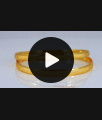 BR1667-2.4 One Gram Gold Bangles From Chidambaram Gold Covering