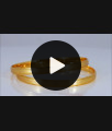 BR1670-2.10 One Gram Gold Bangles At Best Price From Chidambaram Gold Covering