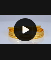 BR1674-2.10 Set of Four One Gram Gold Bangles For Daily Wear Collection