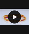 BR1677-2.8 Square Ruby Stone Trendy Impon Design Gold Bangle Collection First Quality
