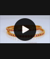 BR1677-2.6 Square Ruby Stone Trendy Impon Design Gold Bangle Collection First Quality