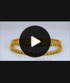 BR1678-2.10 Square Emerald Green Stone Trendy Impon Design Gold Bangle Collection First Quality