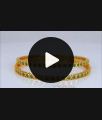 BR1678-2.4 Square Emerald Green Stone Trendy Impon Design Gold Bangle Collection First Quality