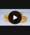 BR1683-2.8 Amazing Broad Enamel Forming Gold Kada Bangles With Ruby Stones