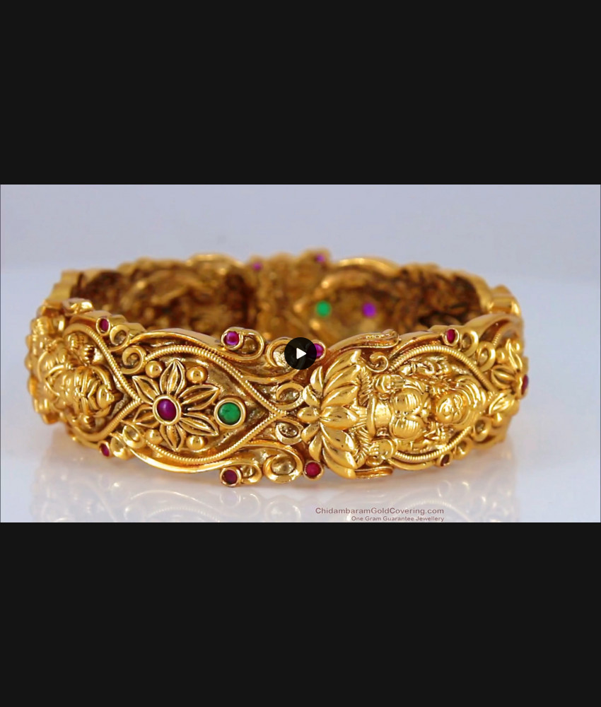 BR1687-2.4 Open Type Big Antique Kada Bangles Collection For Wedding Collection