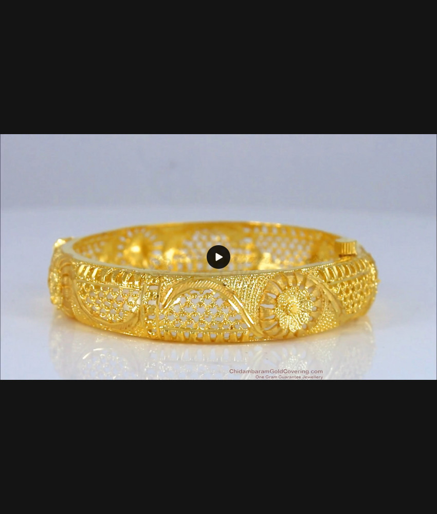 BR1700-2.8 Gorgeous Gold Forming Kada Valayal For Marriage