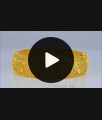 BR1701-2.6 Forming  Screw Type Gold Kada Bangles Bridal Wear