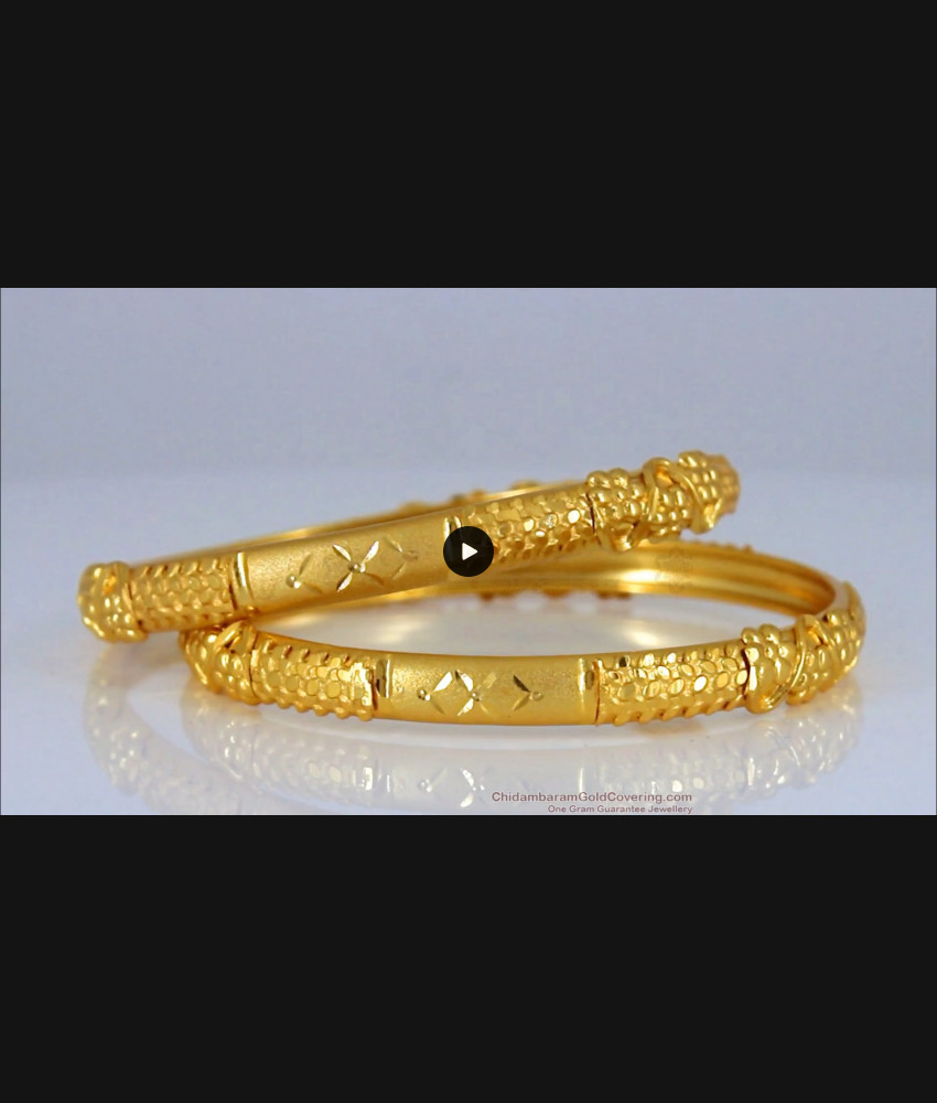 BR1705-2.4 Elegance Gold Forming Bangles For Bridal Wear