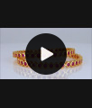 BR1711-2.6 Full Ruby Stone Impon Design Gold Bangle Collection First Quality