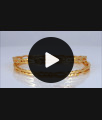 BR1726-2.4 Real Gold Pattern Impon Bangle Designs Daily Wear