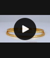 BR1728-2.8 Pure Impon Gold Thin Bangles Models Daily Wear