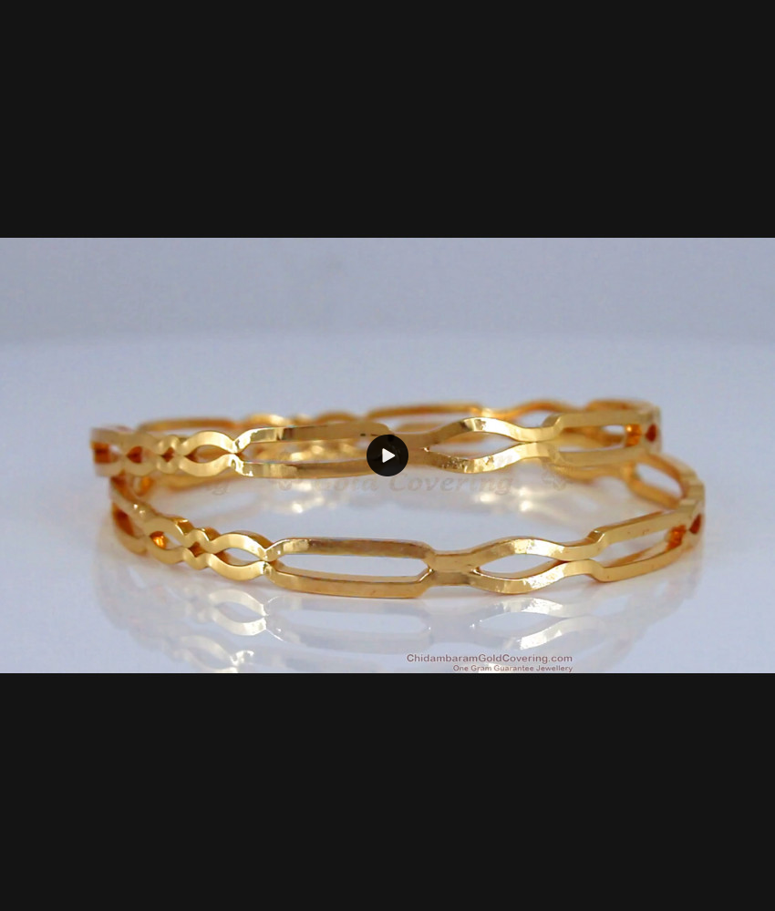 BR1730-2.4 Latest Design Real Impon Gold Bangles Womens Daily Wear