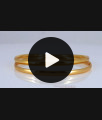 BR1732-2.10 Original Plain Impon Gold Bangles Daily Wear