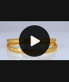 BR1736-2.4 Pure Impon Gold Bangles Daily Wear Designs