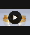 BR1740-2.6 Pure Impon Plain Gold Bangles Designs Daily Wear
