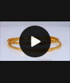 BR1749-2.8 Sleek Threaded Design Gold Bangle Daily Wear