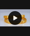 BR1761-2.4 Latest Design One Gram Gold Bangle Collections