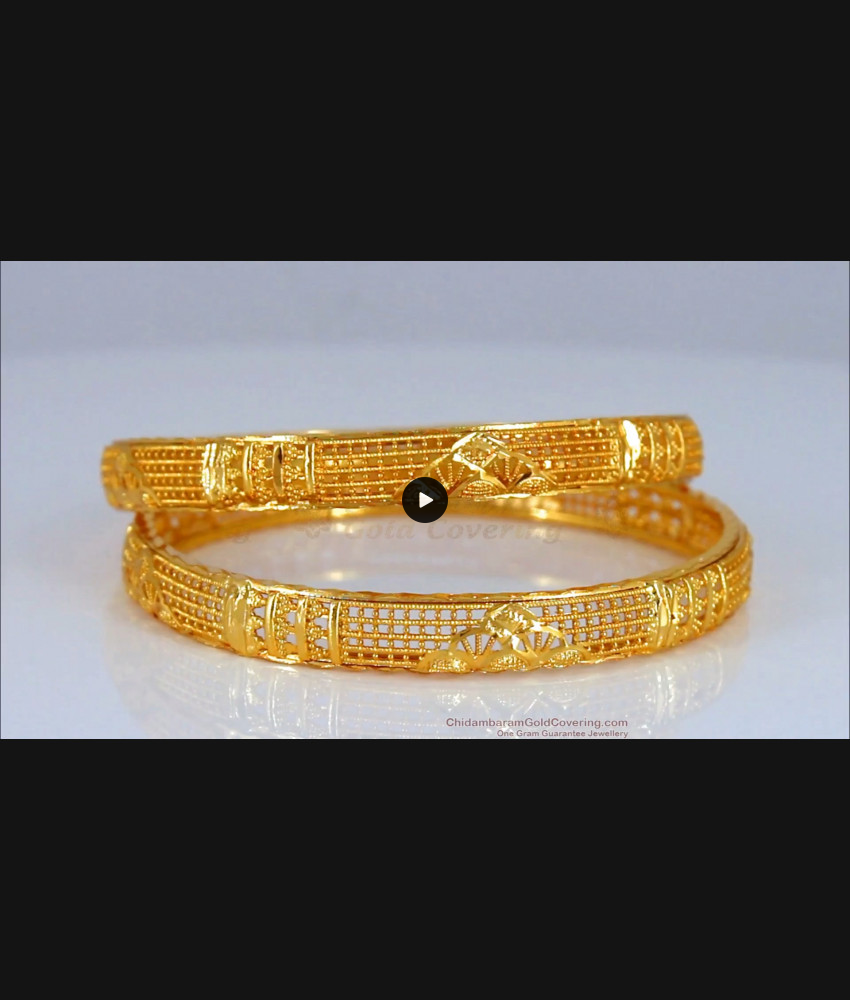 BR1761-2.8 Latest Design One Gram Gold Bangle Collections