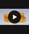 BR1776-2.4 One Gram Gold Bangle Collections Classy Net Design 