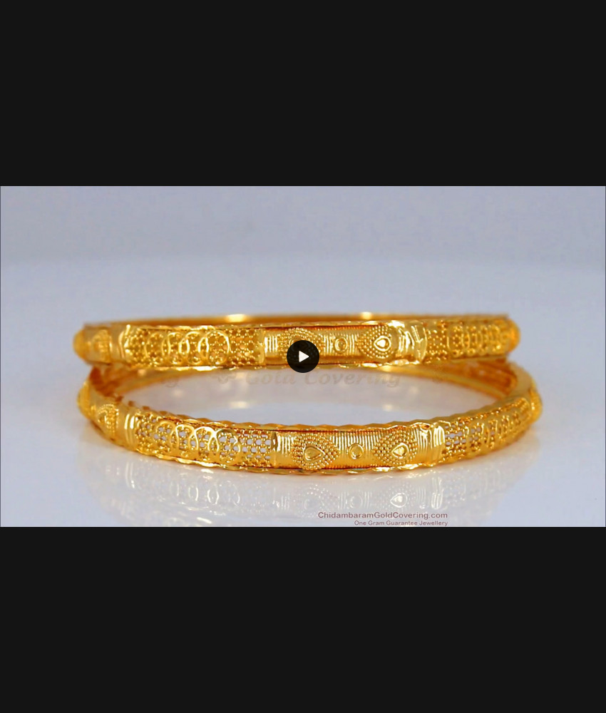 BR1780-2.8 One Gram Gold Traditional Bangle Collections 