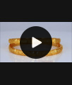 BR1782-2.10 Kerala Designs Real Gold Bangle Daily Wear Collections