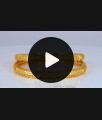 BR1783-2.4 Unique Design Guarantee Gold Bangle Shop Online