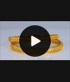 BR1784-2.10 Designer Real Gold Tone Bangle Women Collections