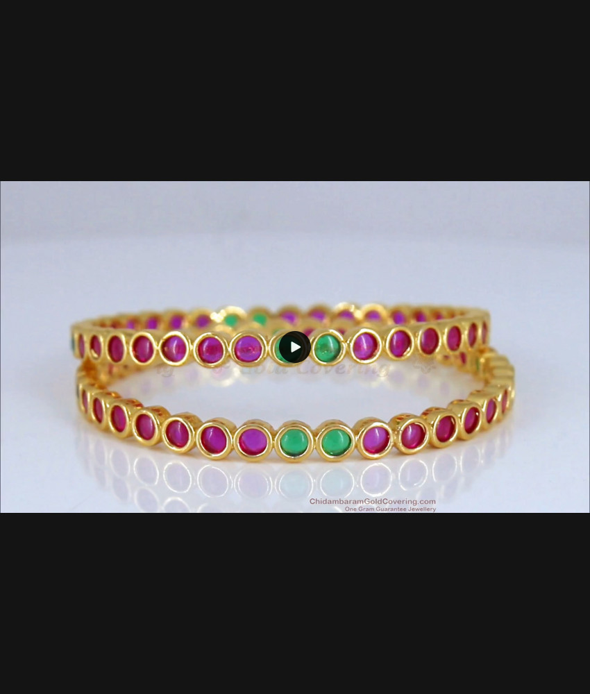 BR1789-2.8 Premium Kemp Stone Gold Bangle Fashion Collections