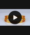 BR1790-2.6 Modern Ruby Stone Bangle Design One Gram Gold Jewelry